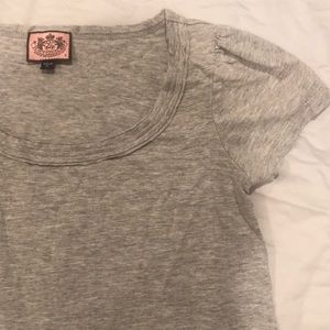 NWOT Juicy Couture shimmer tee - heather grey